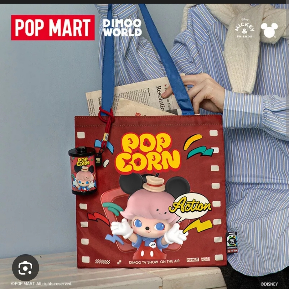 Mickey's TV Show- Popmart Dimoo x Disney SMALL Tote Bag